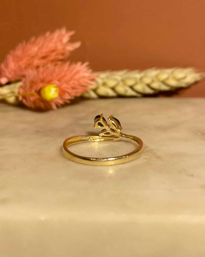 Bague Vintage Saphir &amp; Diamants &quot;Ghazal&quot;