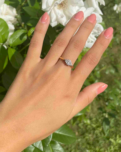 Bague Étincelle de 16 Diamants &quot;Rahma&quot;