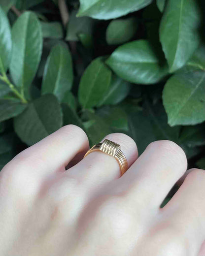 Bague Jonc Vintage Or 18 Carats "Lissie"