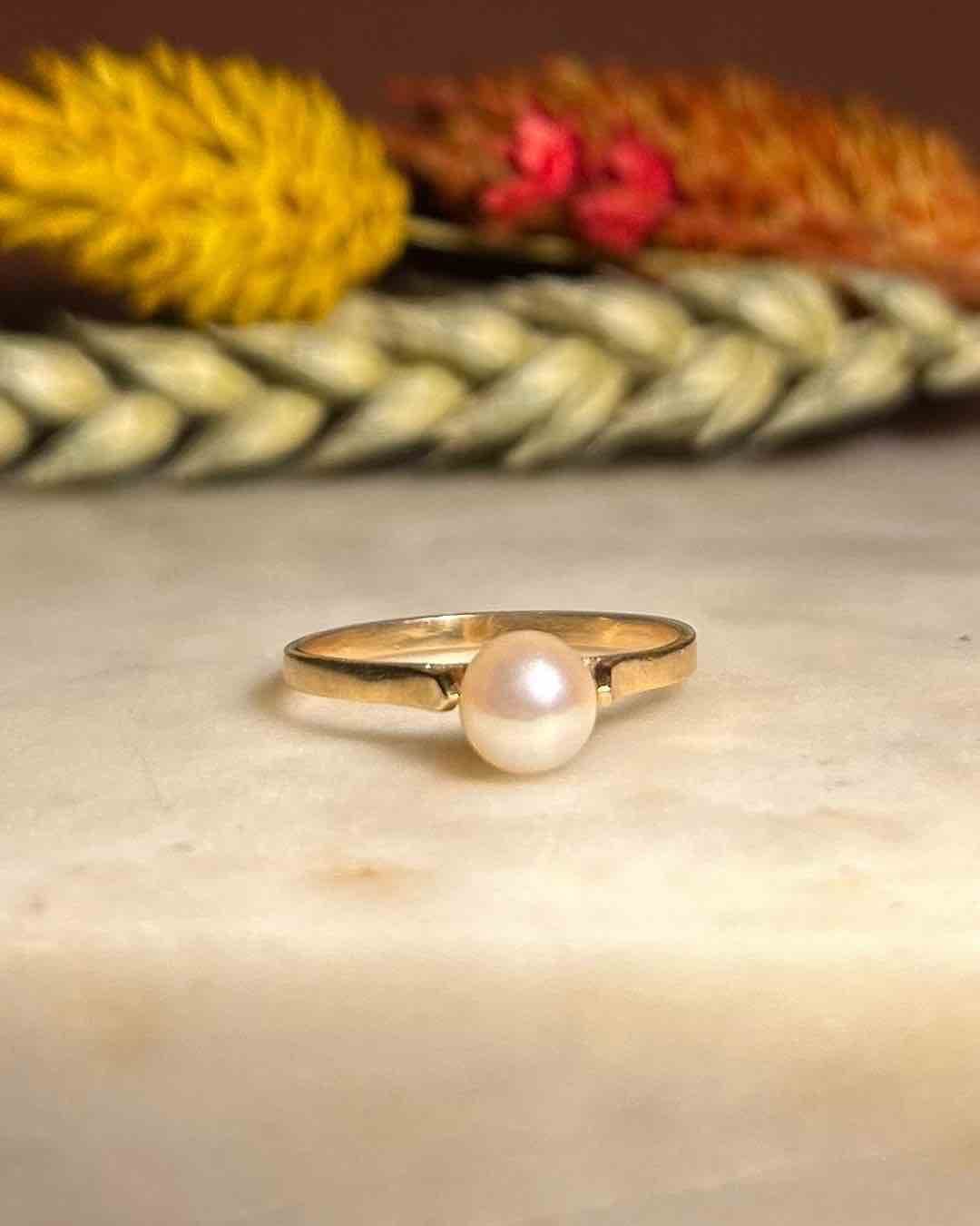 Bague Perle vintage "Kishaya"
