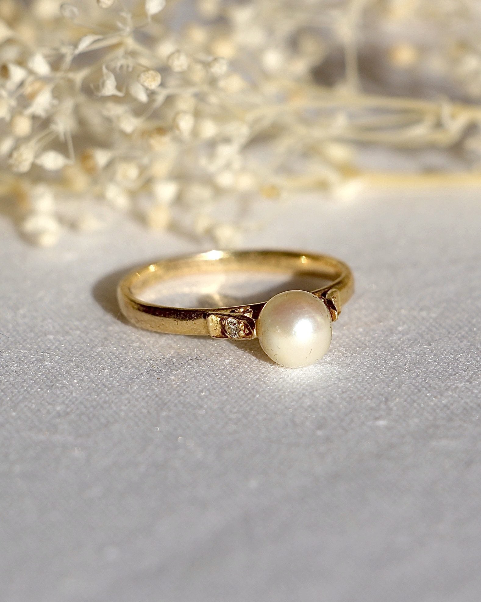 Bague Perle &amp; diamants "Bella" - Elliade Paris