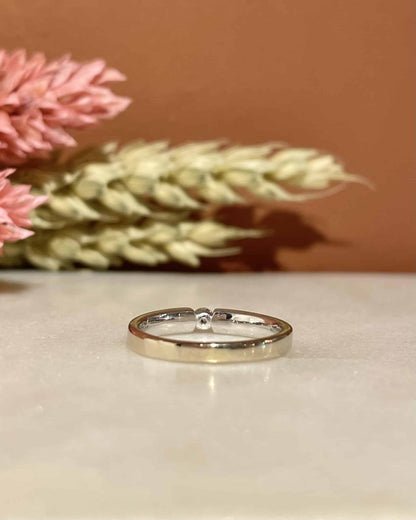Bague Pinky Jonc Diamant &quot;Frayla&quot; - Elliade Paris
