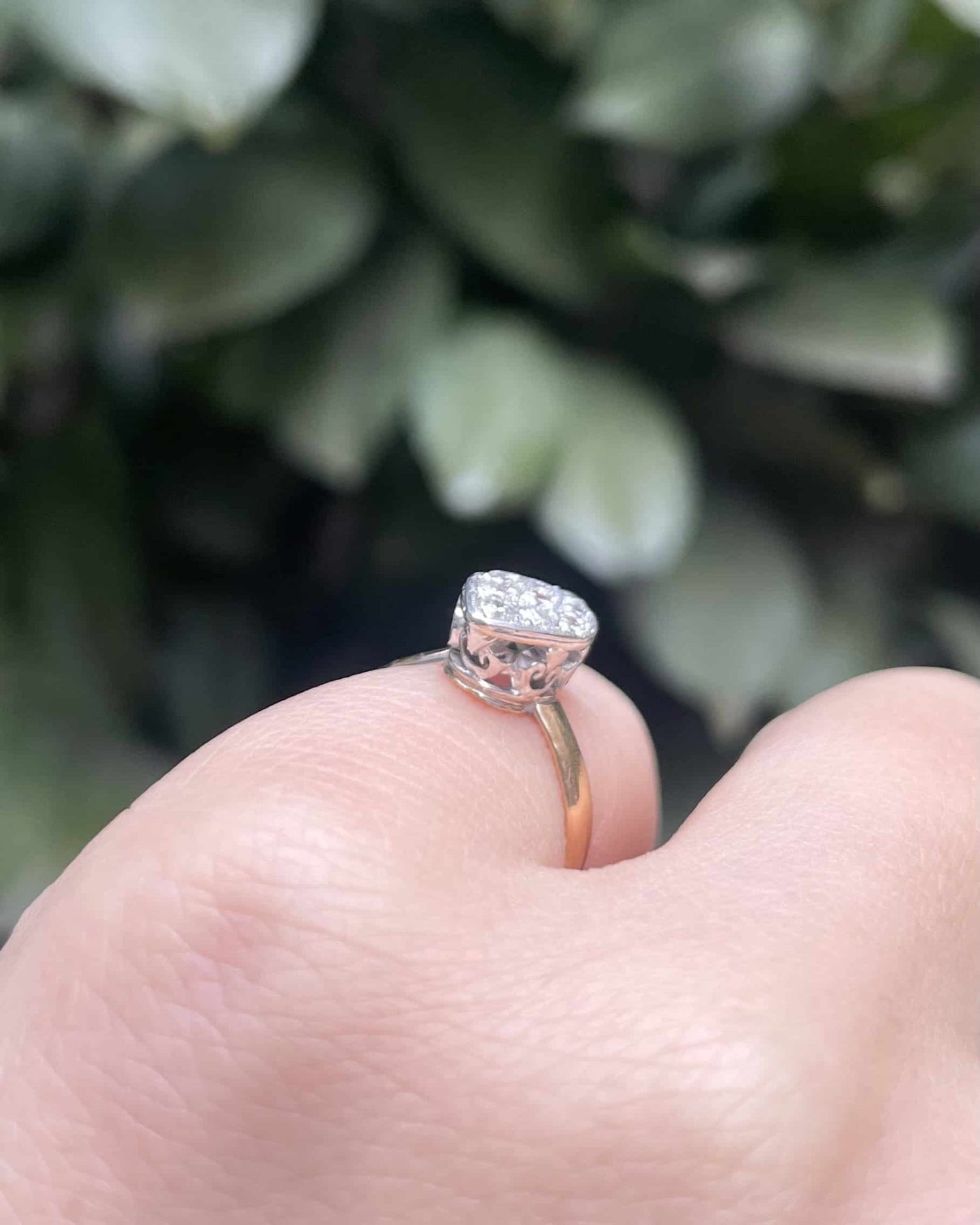 Bague Pinky Marquise 9 diamants &quot;Lison&quot; - Elliade Paris