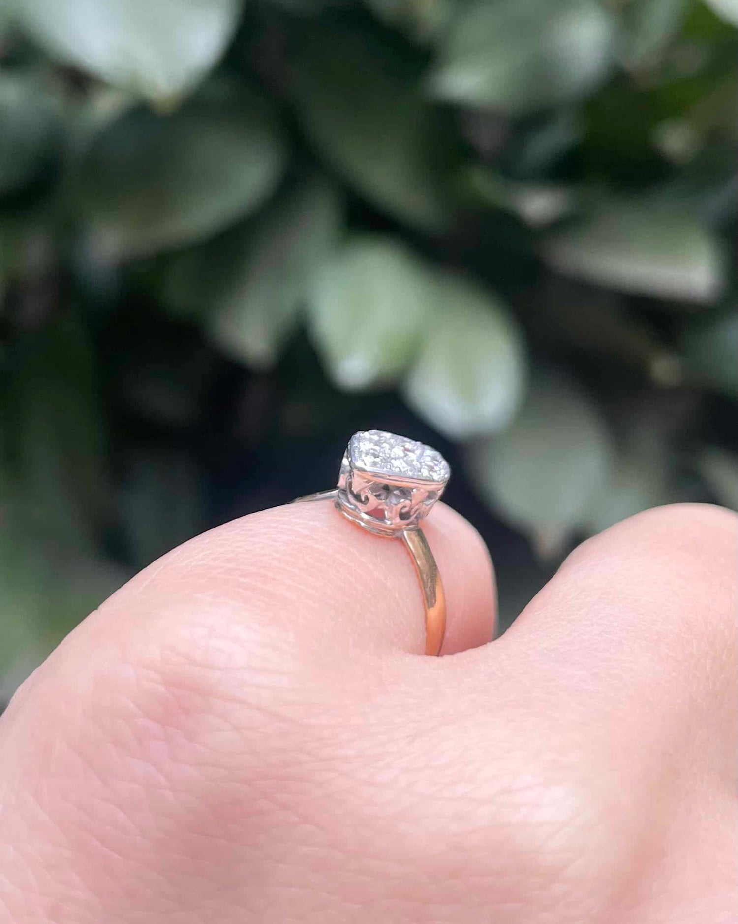 Bague Pinky Marquise 9 diamants &quot;Lison&quot;