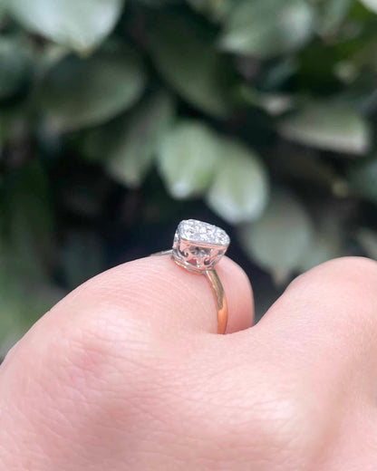 Bague Pinky Marquise 9 diamants &quot;Lison&quot;