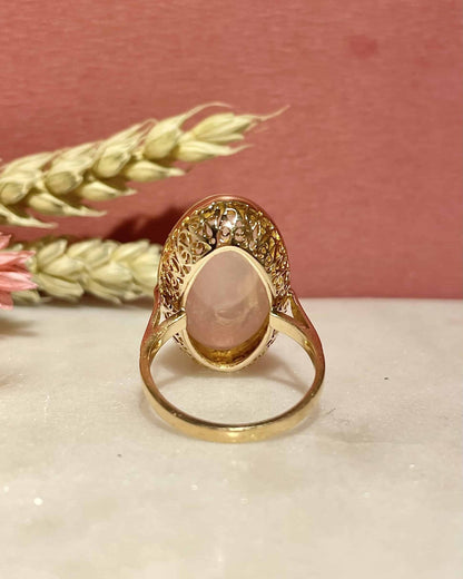 Bague Quartz Rose 40 carats &quot;Sailor&quot; - Elliade Paris