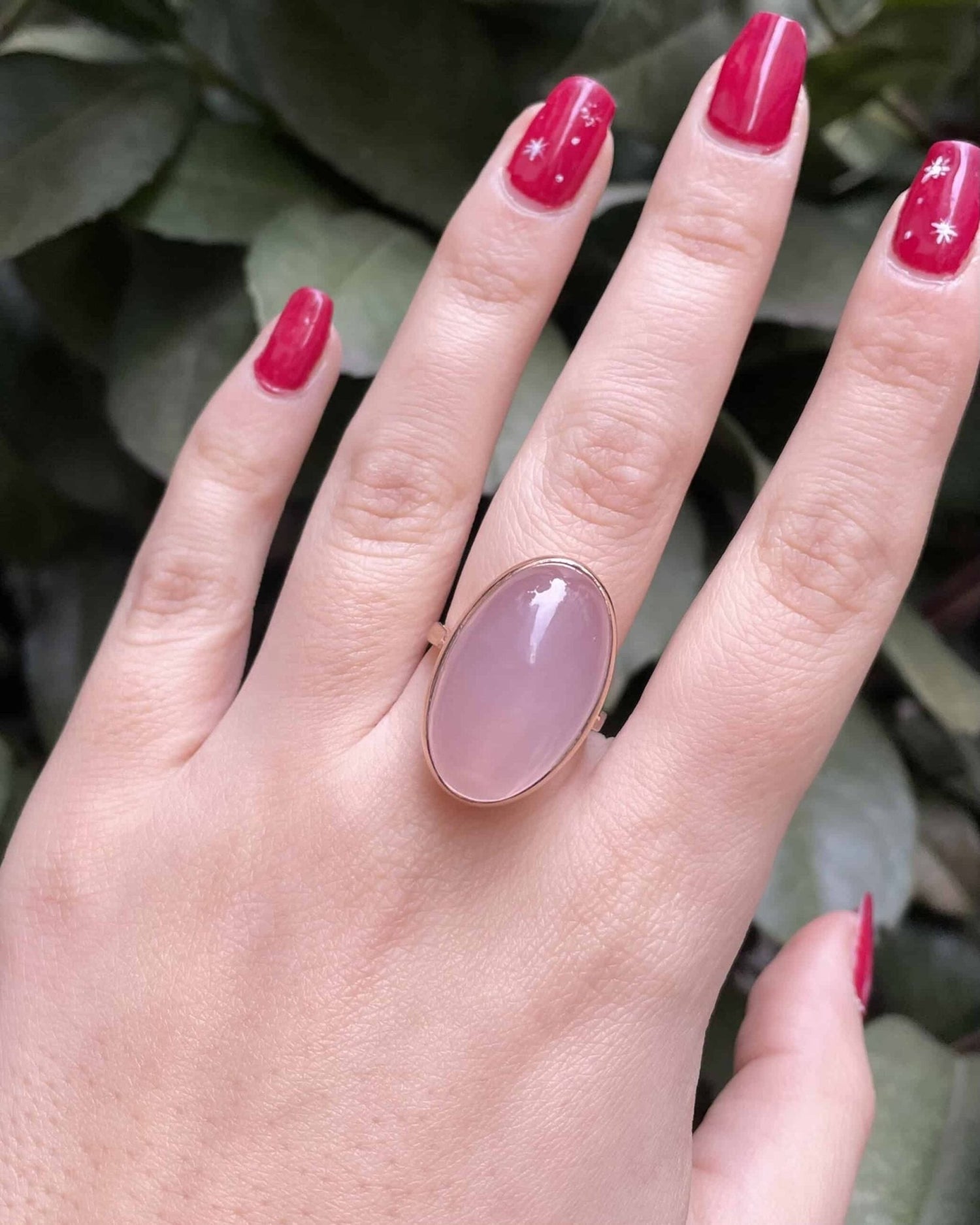 Bague Quartz Rose 40 carats &quot;Sailor&quot; - Elliade Paris