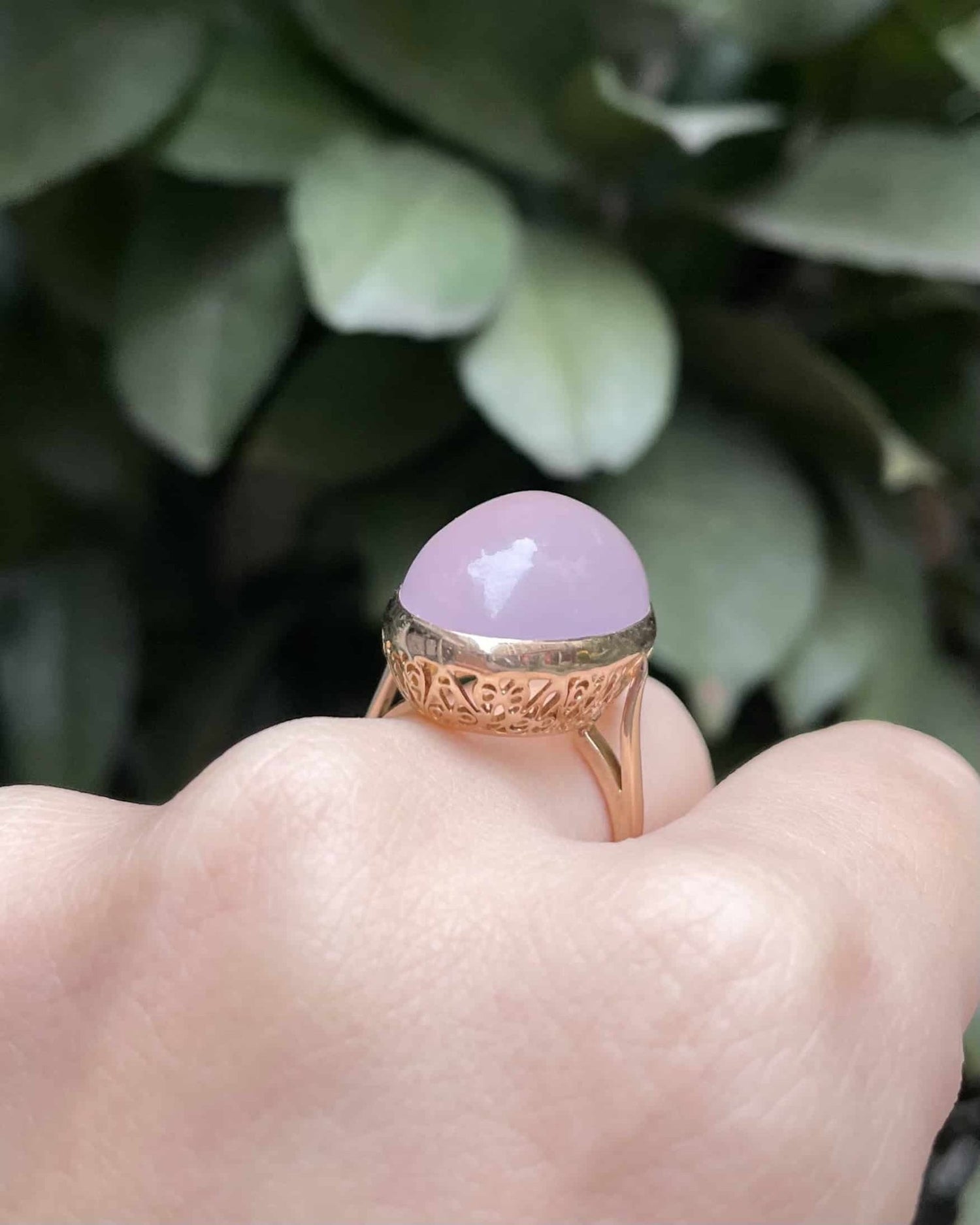 Bague Quartz Rose 40 carats &quot;Sailor&quot; - Elliade Paris