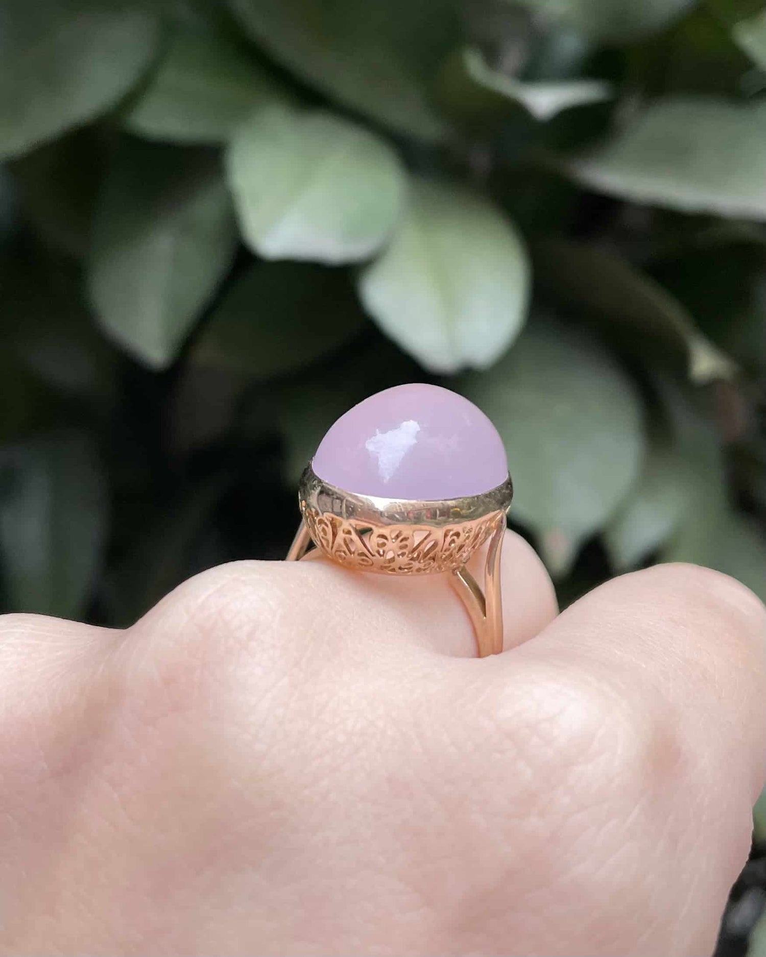Bague Quartz Rose 40 carats &quot;Sailor&quot;