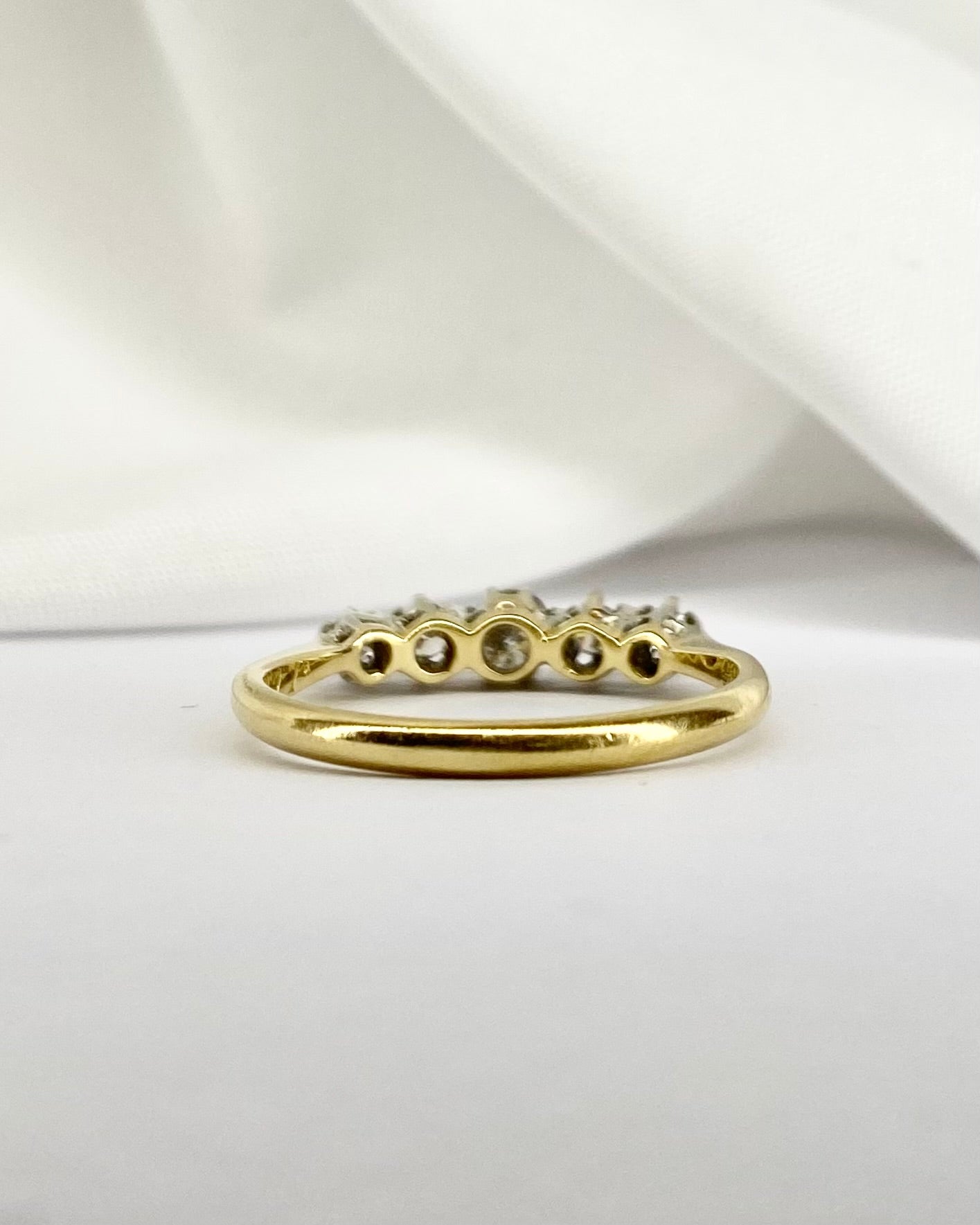 Bague Rivière 5 Diamants &quot;Bella&quot; - Elliade Paris