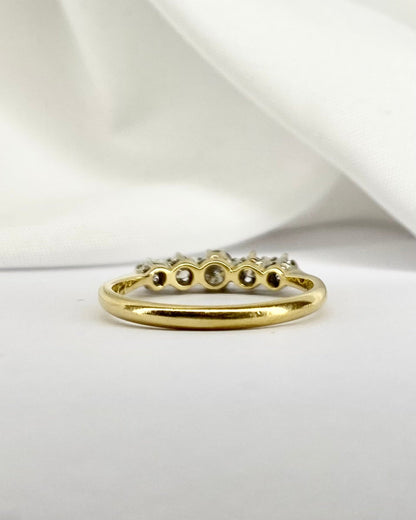 Bague Rivière 5 Diamants &quot;Bella&quot; - Elliade Paris