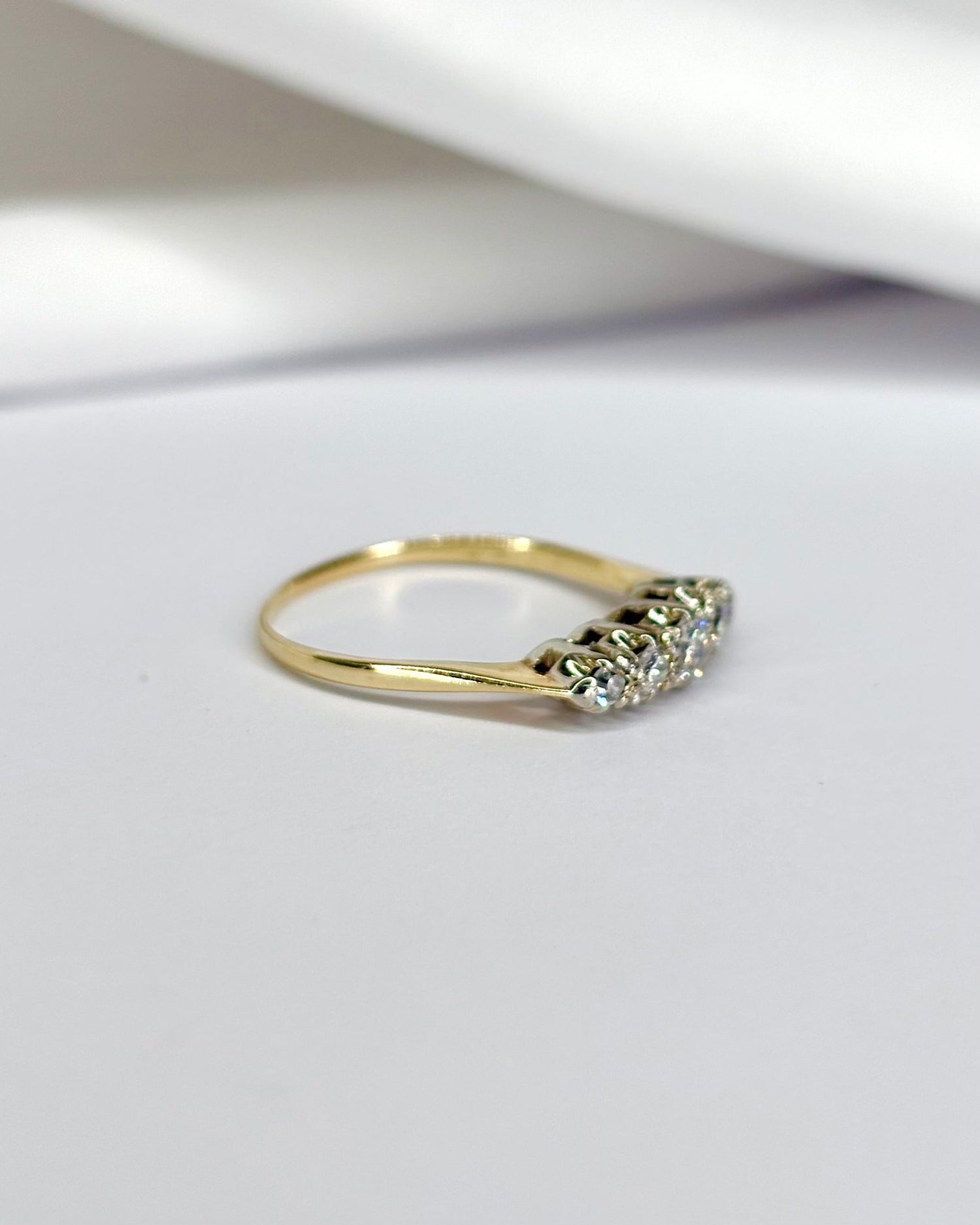 Bague Rivière 5 Diamants &quot;Paylina&quot; - Elliade Paris