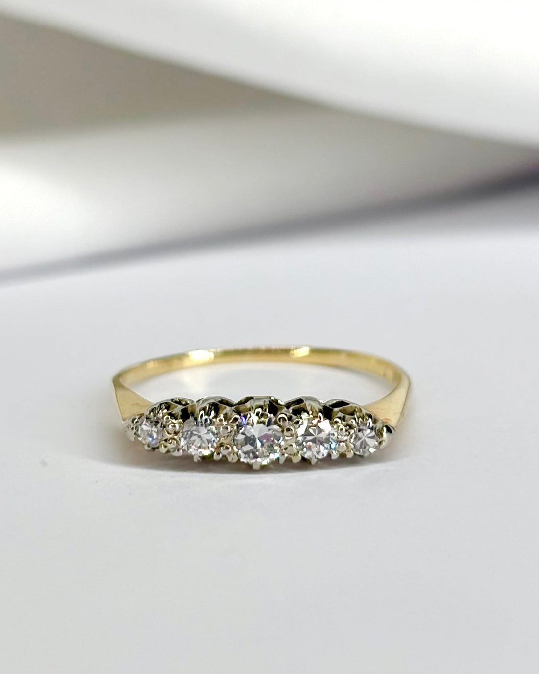 Bague Rivière 5 Diamants &quot;Paylina&quot; - Elliade Paris