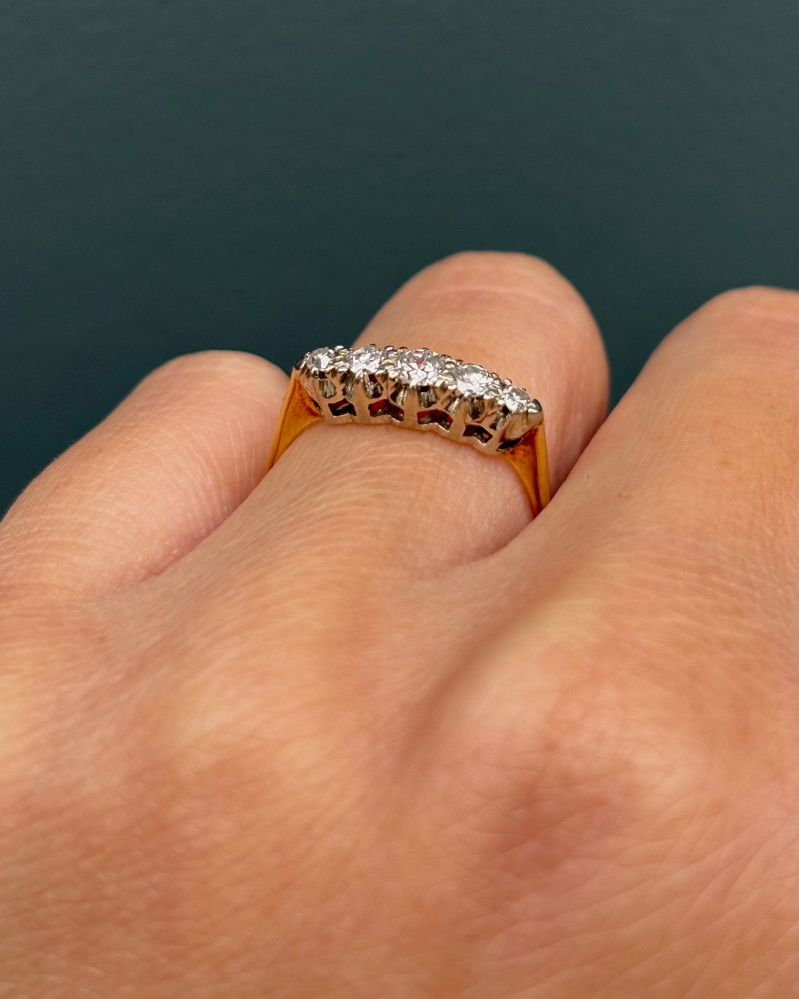 Bague Rivière 5 Diamants &quot;Paylina&quot; - Elliade Paris