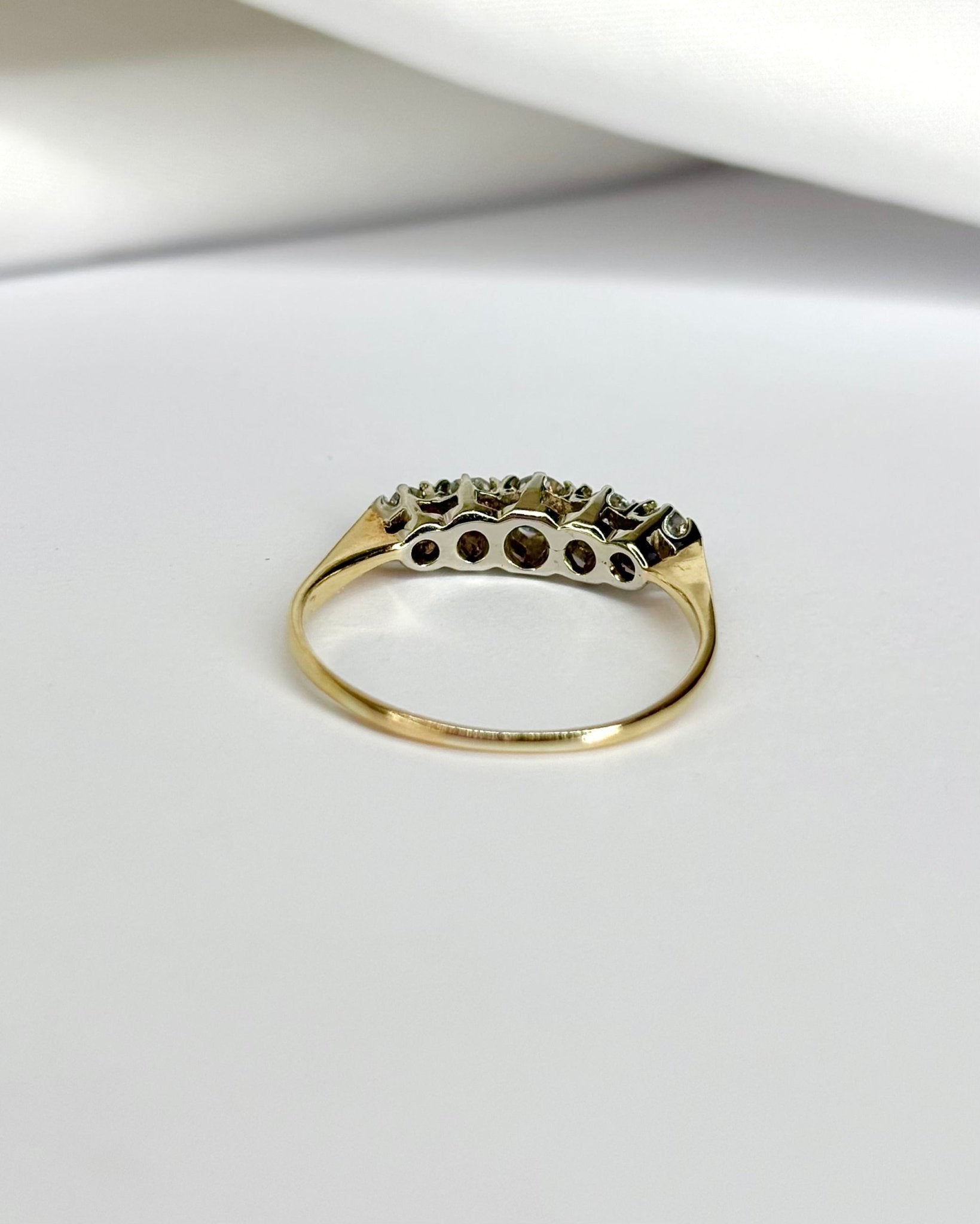 Bague Rivière 5 Diamants &quot;Paylina&quot; - Elliade Paris