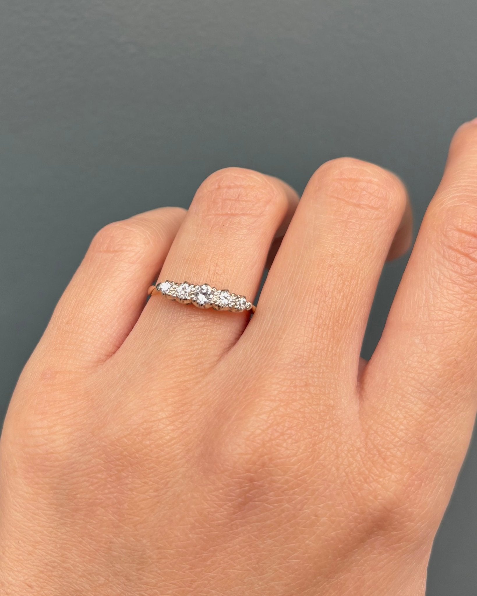 Bague Rivière 5 Diamants &quot;Paylina&quot; - Elliade Paris