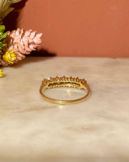 Bague Rivière 7 Diamants &quot;Adallinda&quot; - Elliade Paris