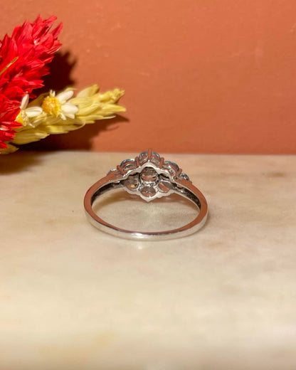 Bague rivière Aigue - Marine &quot;Caliopé&quot; - Elliade Paris