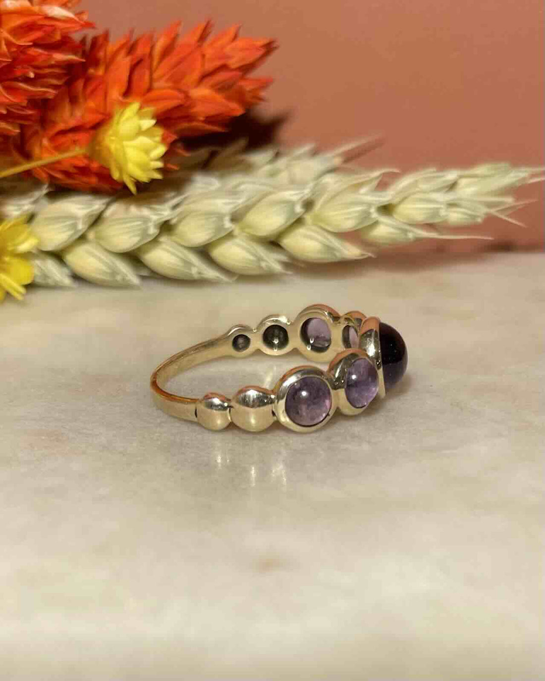 Bague Rivière Améthystes 1.60 carat &quot;Sacha&quot; - Elliade Paris