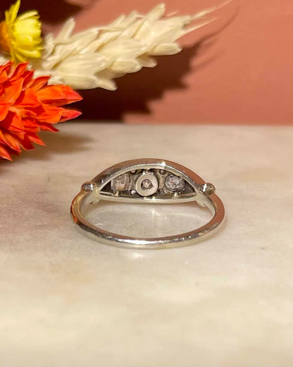 Bague Art-Déco Rivière Diamants 0.25 carat &quot;Tiana&quot;