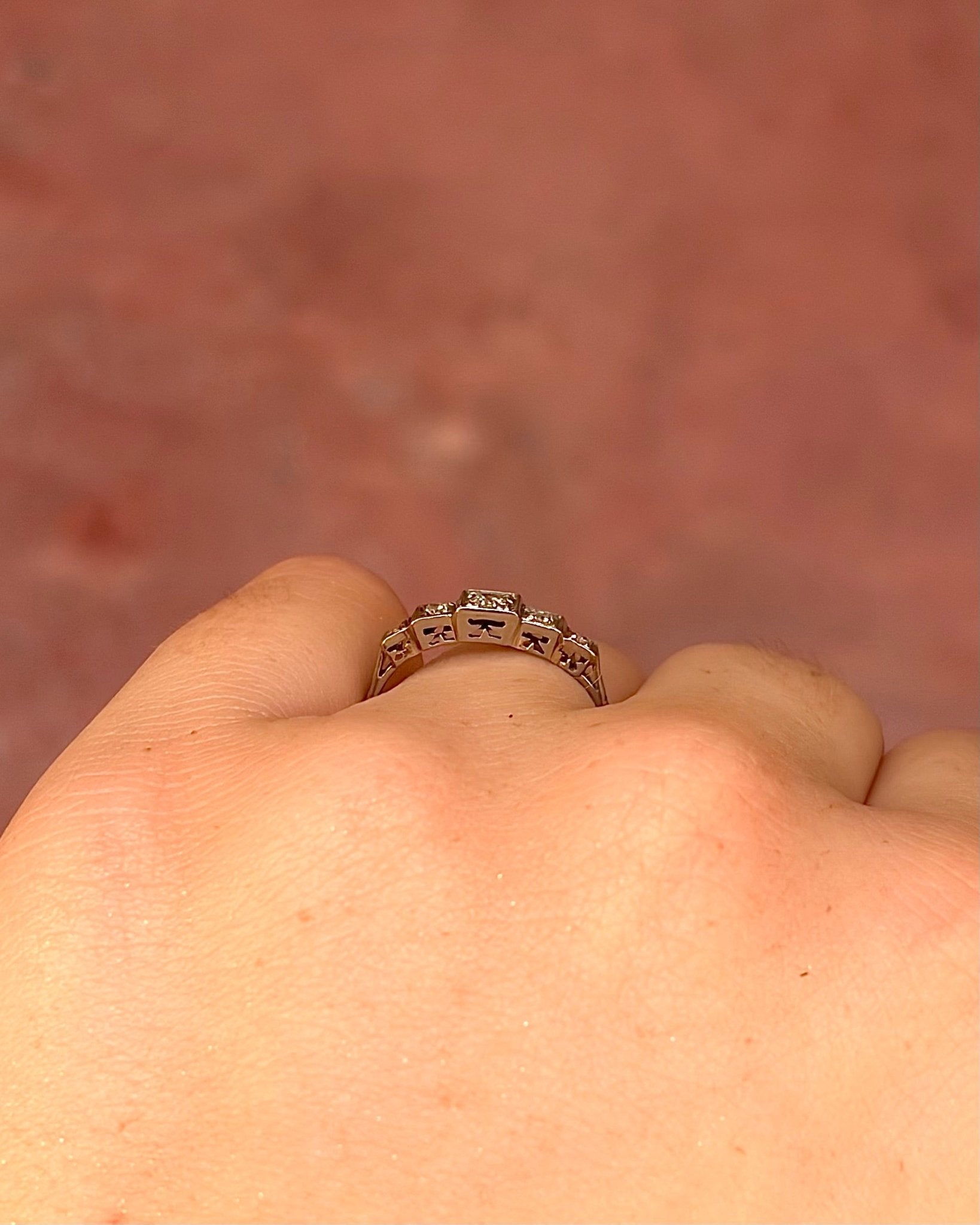 Bague Rivière Art-Déco Diamants "Diana" - Elliade Paris