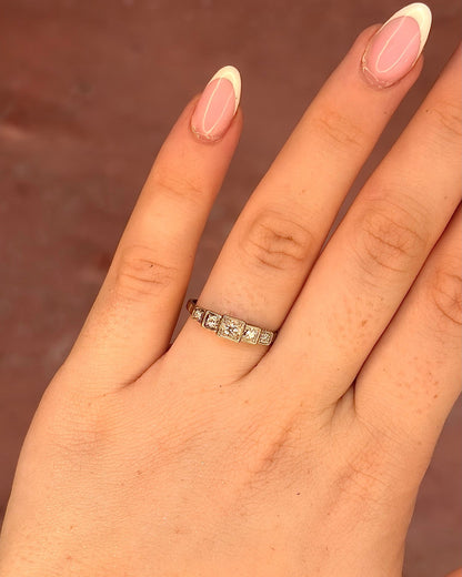 Bague Rivière Art-Déco Diamants "Diana" - Elliade Paris