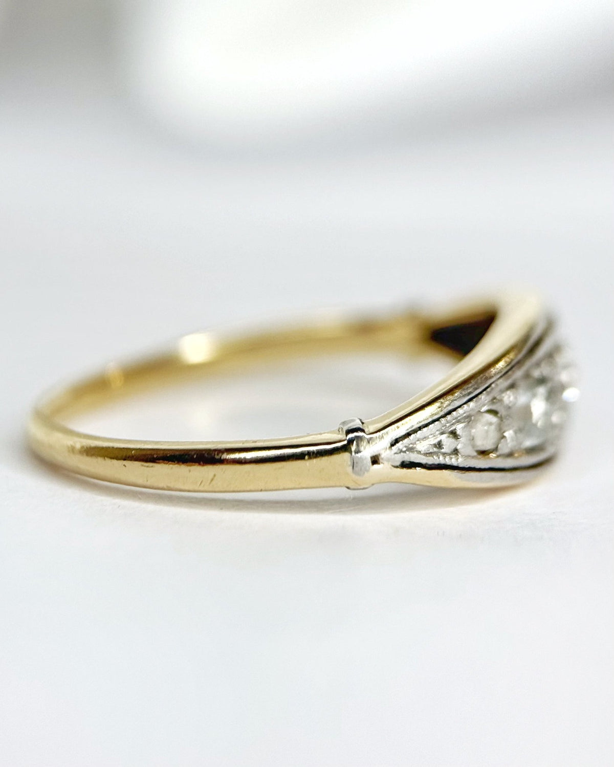Bague Rivière Art-Déco Diamants "Louna" - Elliade Paris