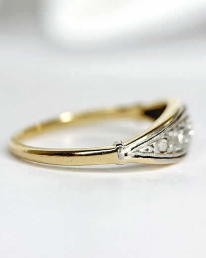 Bague Rivière Art-Déco Diamants "Louna" - Elliade Paris