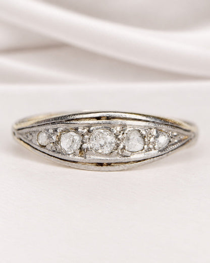 Bague Rivière Art-Déco Diamants "Louna" - Elliade Paris