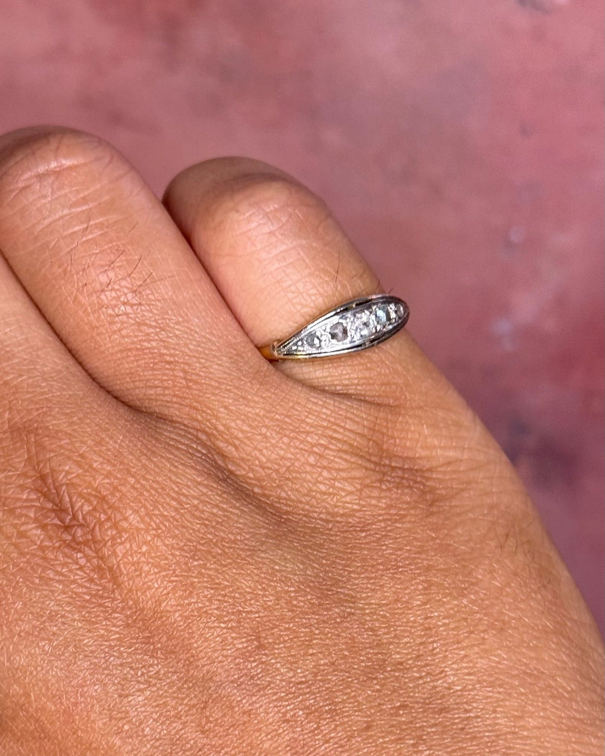Bague Rivière Art-Déco Diamants "Louna" - Elliade Paris
