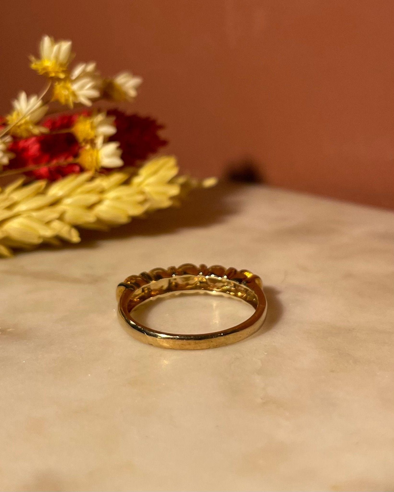 Bague Rivière Citrines 1.15 Carat "Joy" - Elliade Paris