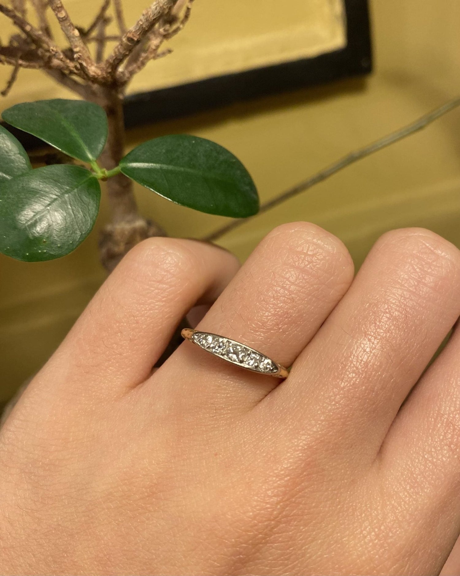 Bague rivière de diamants &quot;Liena&quot; - Elliade Paris