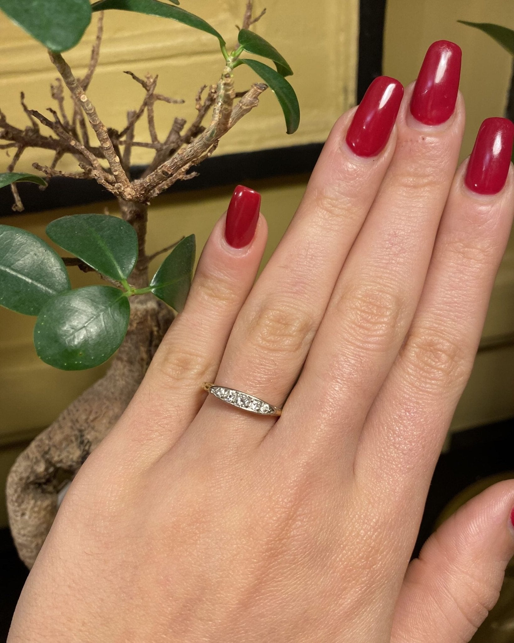 Bague rivière de diamants &quot;Liena&quot; - Elliade Paris