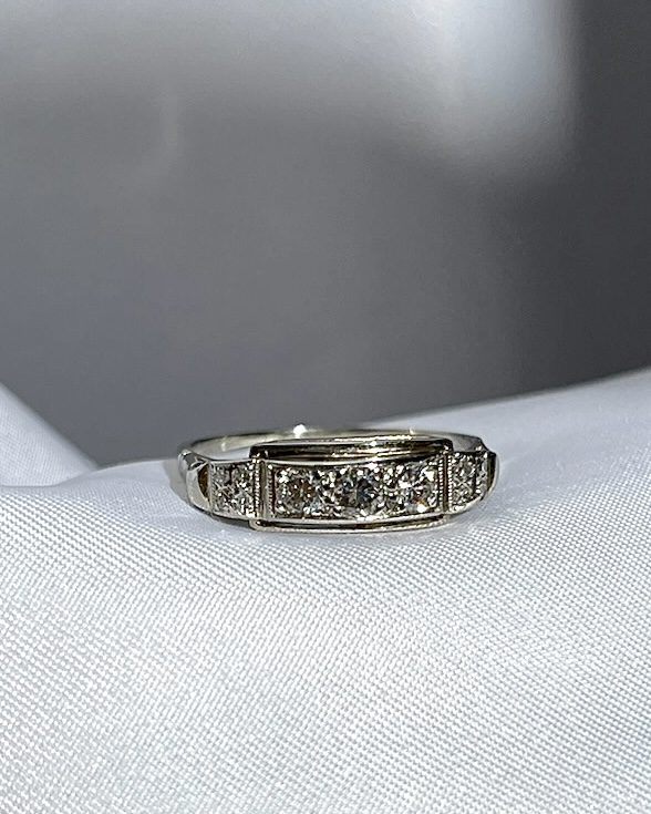 Bague rivière de diamants &quot;Talia&quot; - Elliade Paris