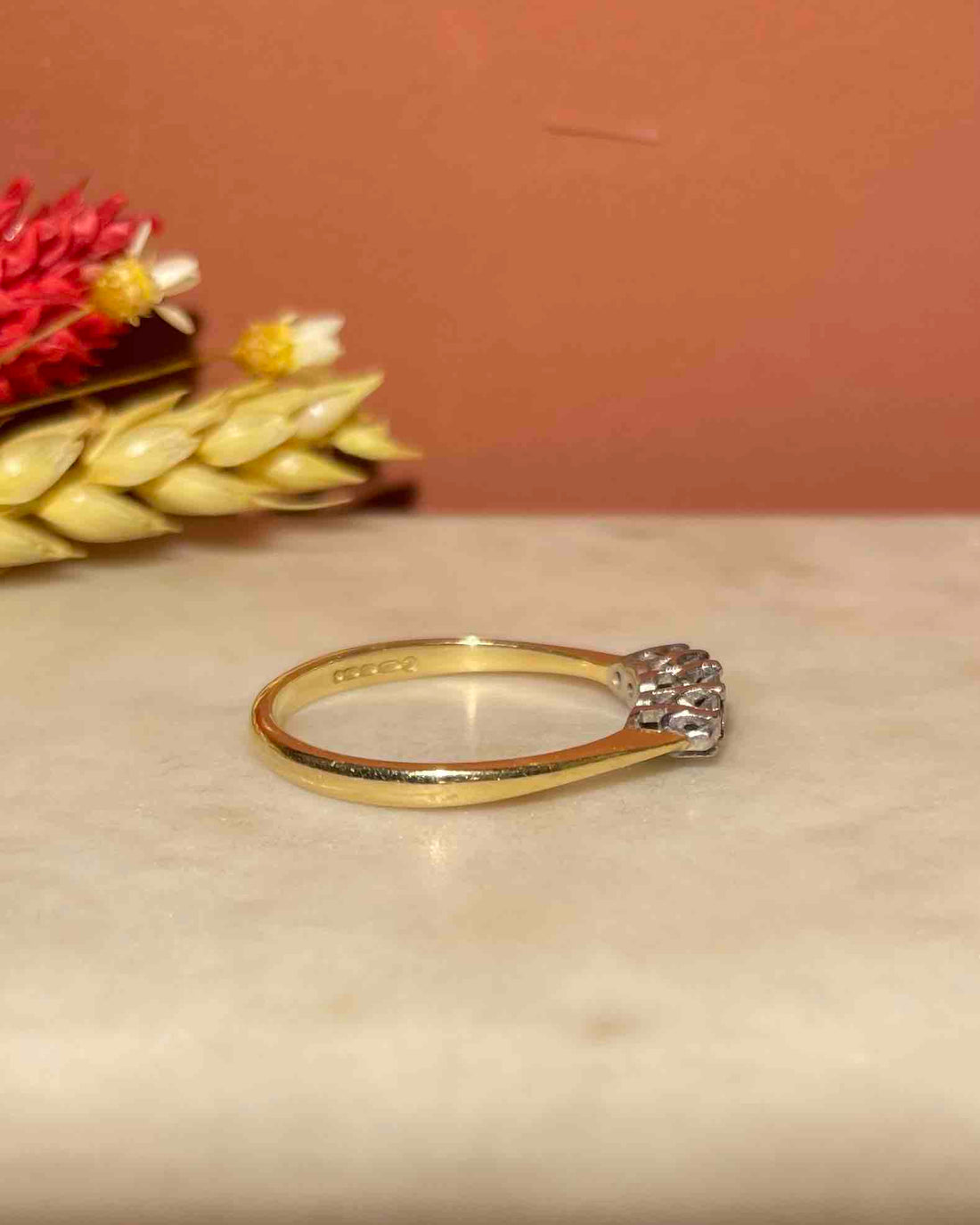 &quot;Christa&quot; 5 Diamond River Ring