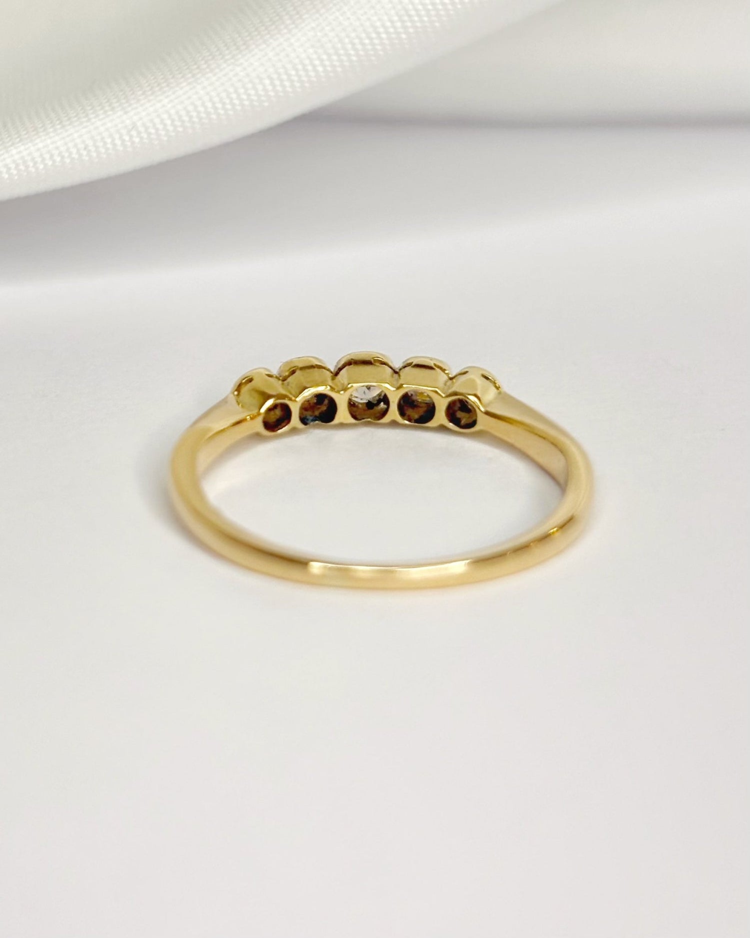 Bague Rivière Diamants 0.17 carat "Savannah" - Elliade Paris