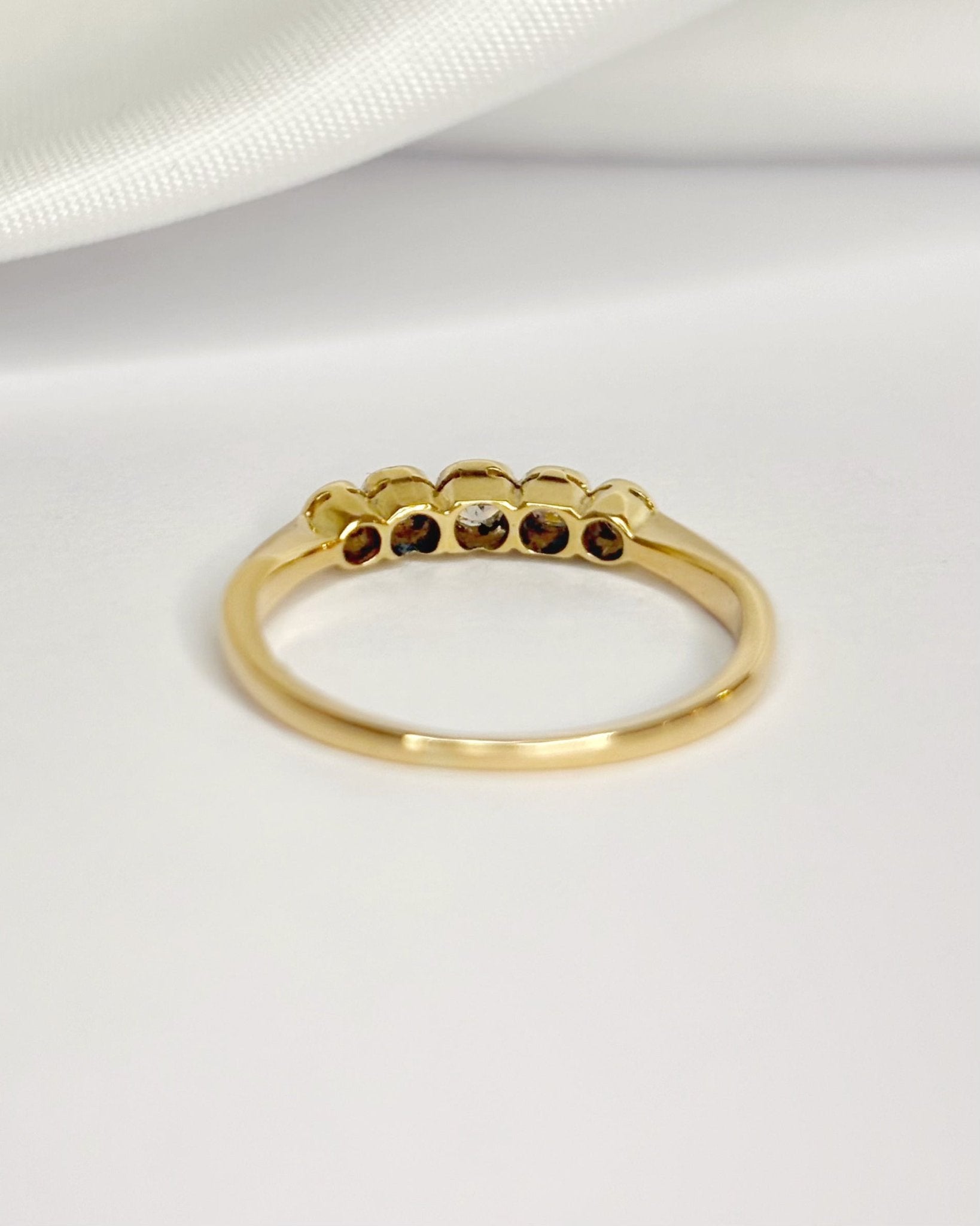 Bague Rivière Diamants 0.17 carat "Savannah" - Elliade Paris