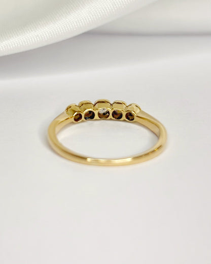 Bague Rivière Diamants 0.17 carat "Savannah" - Elliade Paris