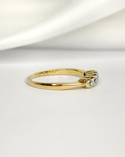 Bague Rivière Diamants 0.17 carat "Savannah" - Elliade Paris
