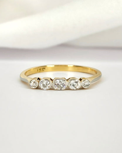 Bague Rivière Diamants 0.25 carat "Léna" - Elliade Paris