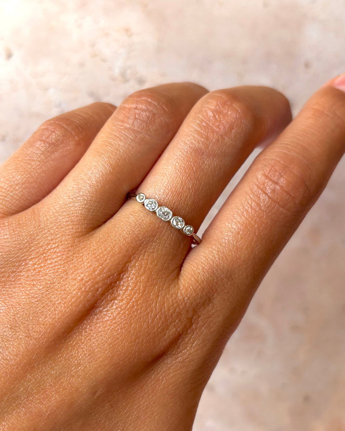 Bague Rivière Diamants 0.25 carat "Léna" - Elliade Paris