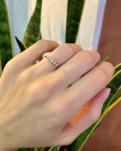 Bague Rivière Diamants 0.30 carat &quot;Raven&quot; - Elliade Paris