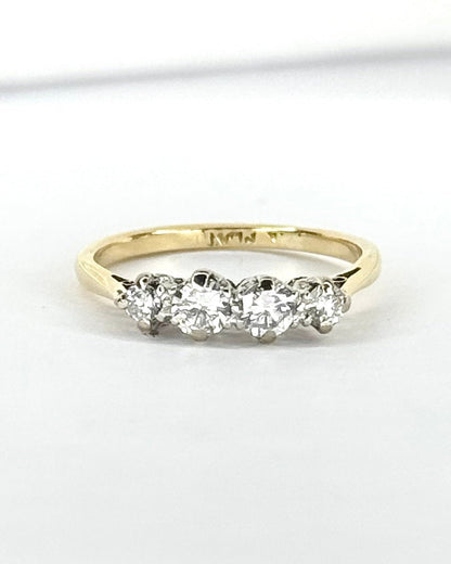 Bague Rivière Diamants 0.34 carat "Brianna" - Elliade Paris