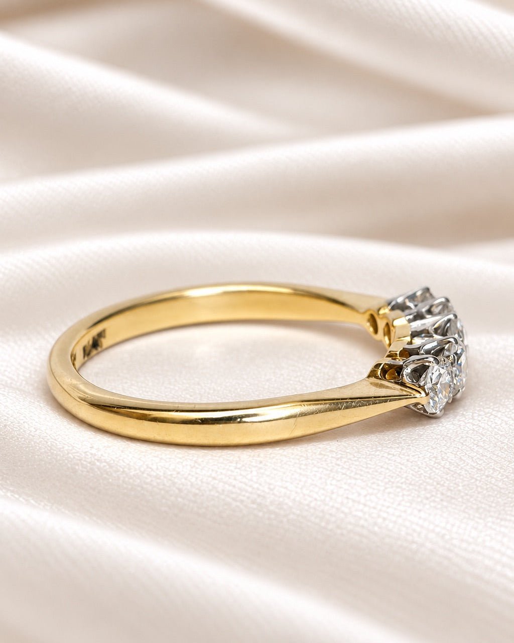 Bague Rivière Diamants 0.41 carat "Féline" - Elliade Paris