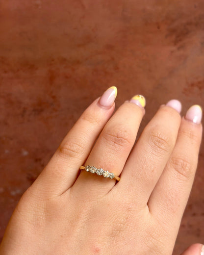 Bague Rivière Diamants 0.41 carat "Féline" - Elliade Paris
