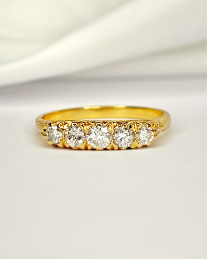 Bague Rivière Diamants 0.54 carat "Emilia" - Elliade Paris