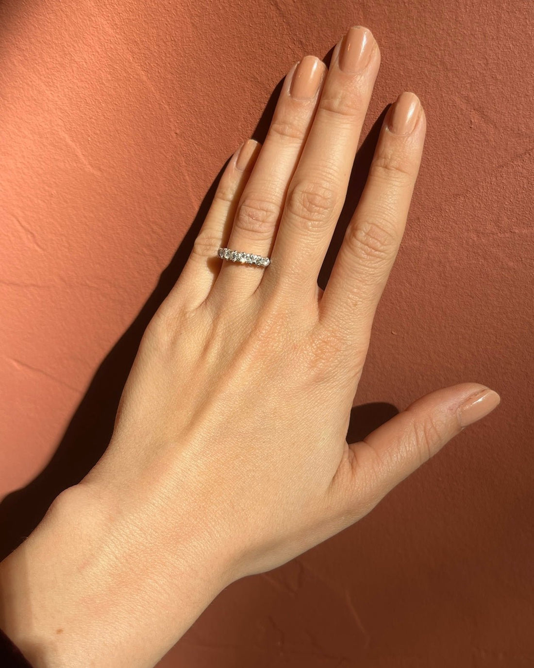Bague rivière diamants 0.70 carat &quot;Cassidy&quot; - Elliade Paris