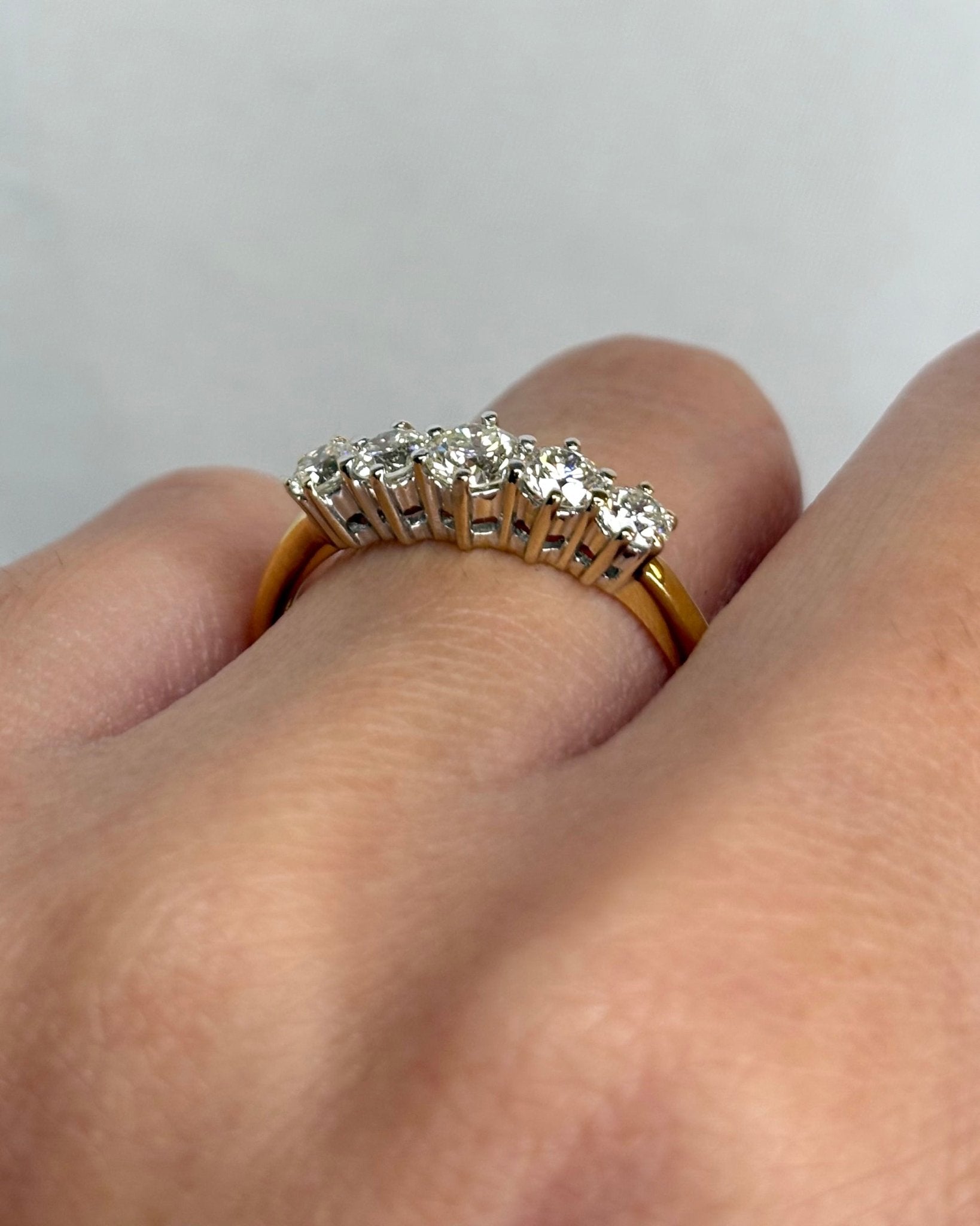 Bague Rivière Diamants 0.82 carat &quot;Philippa&quot; - Elliade Paris