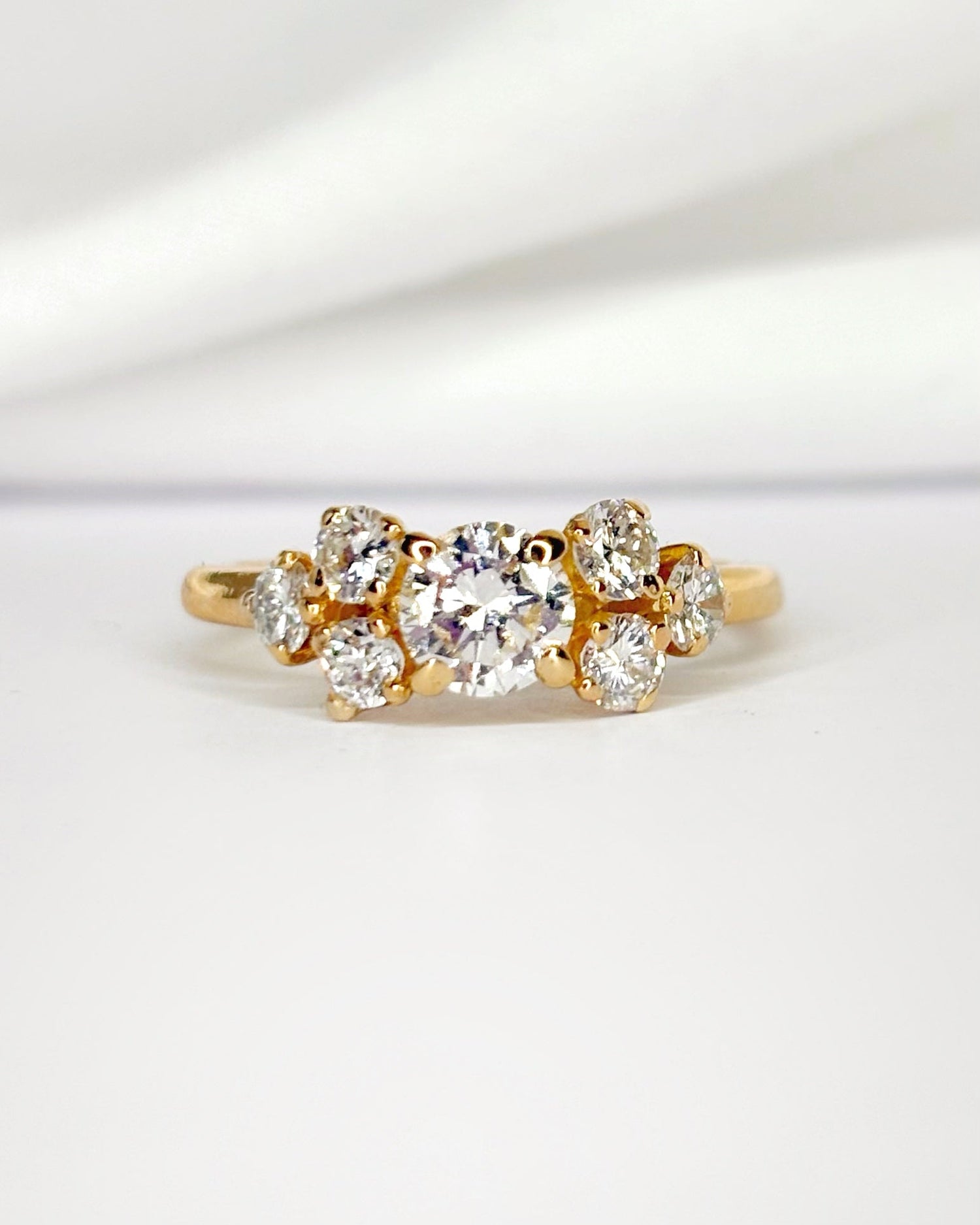 Bague Rivière Diamants 0.98 carat "Célestine" - Elliade Paris