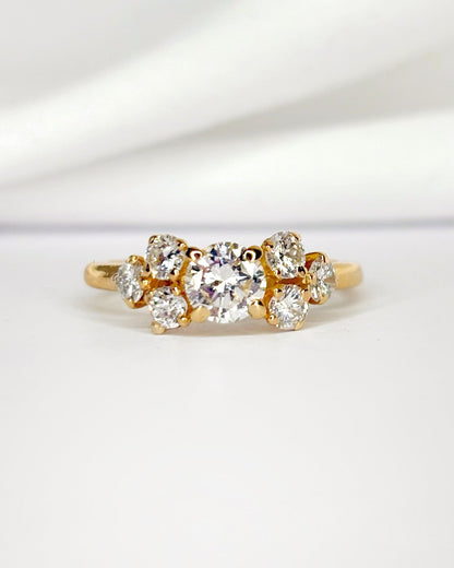 Bague Rivière Diamants 0.98 carat "Célestine" - Elliade Paris